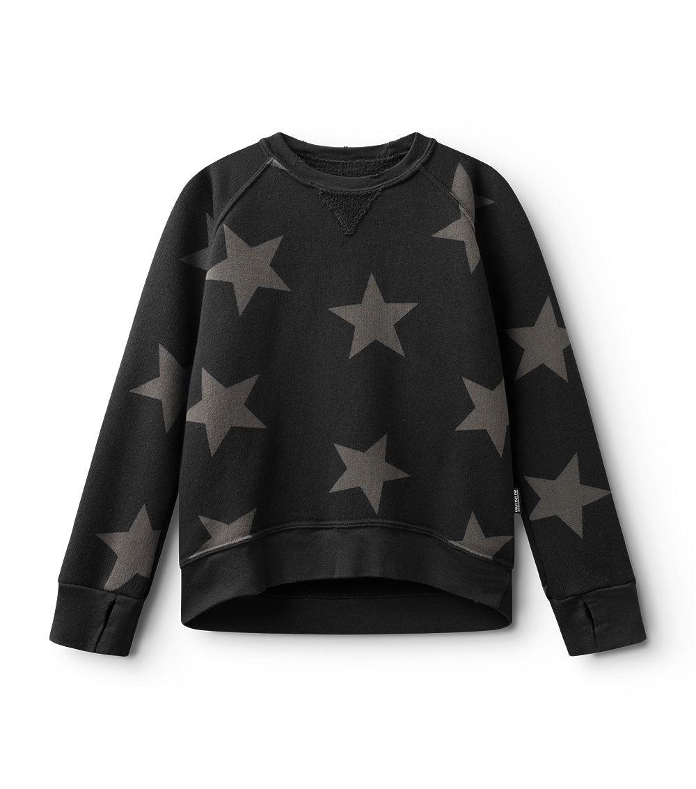 nununu star sweatshirt black
