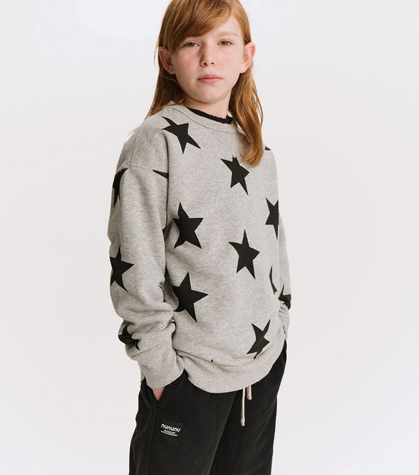 Nununu Star Sweatshirt Heather Grey