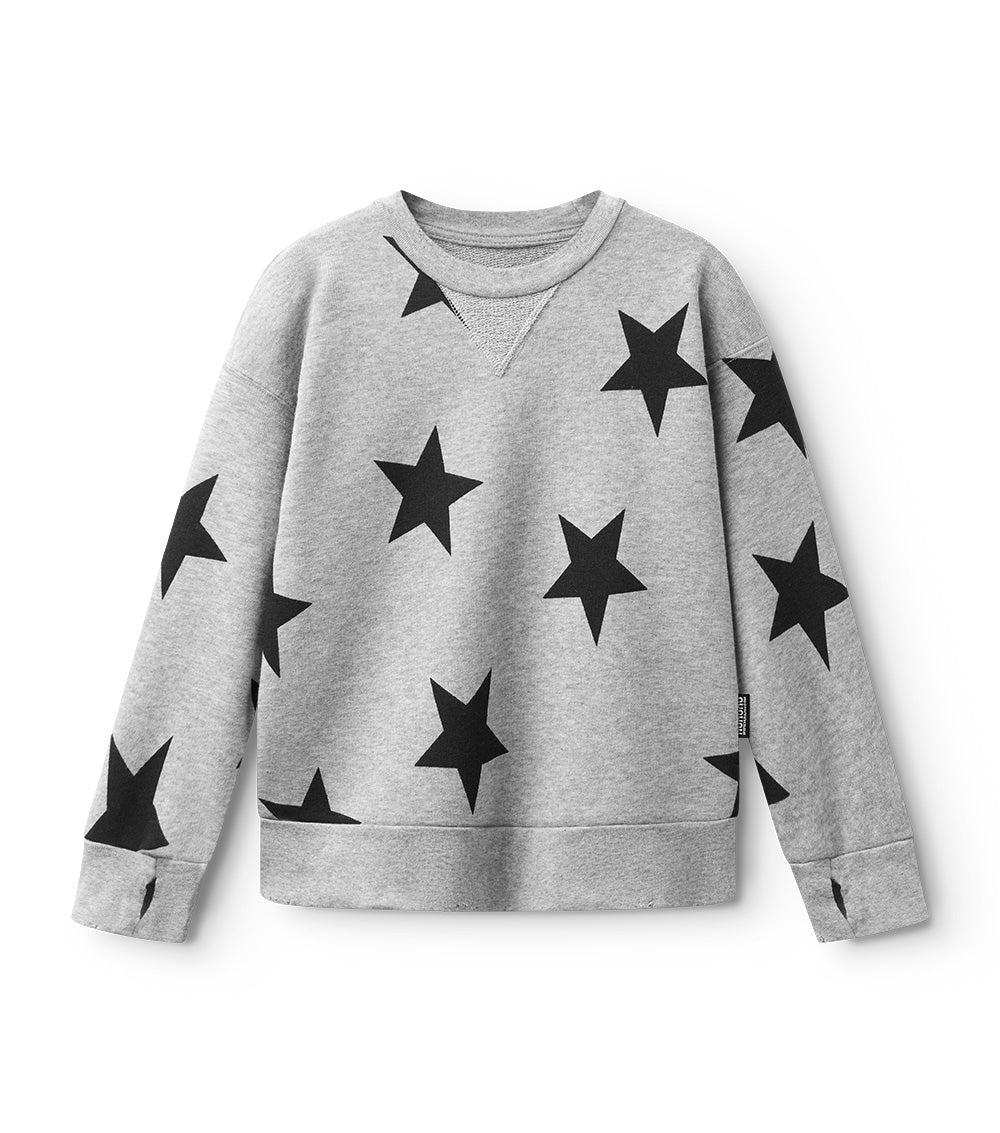 nununu star sweatshirt heather grey