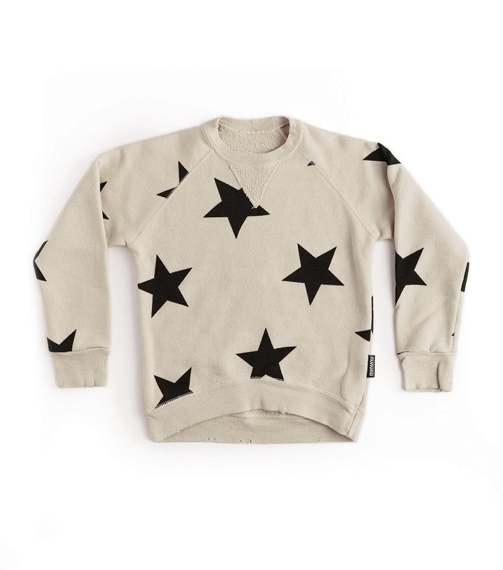 nununu star sweatshirt natural