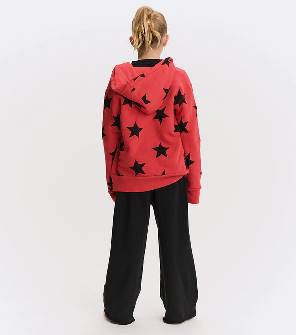 Nununu Star Zip Hoodie Smokey Red