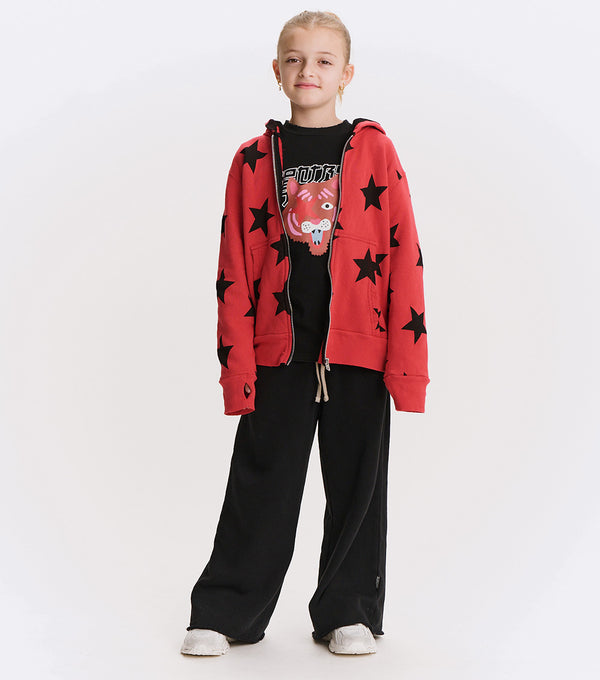 Nununu Star Zip Hoodie Smokey Red