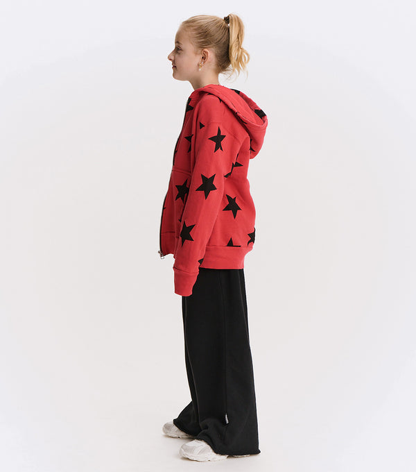 Nununu Star Zip Hoodie Smokey Red