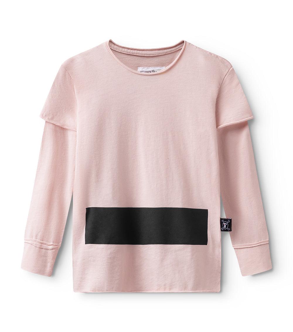 nununu stripe shirt powder pink