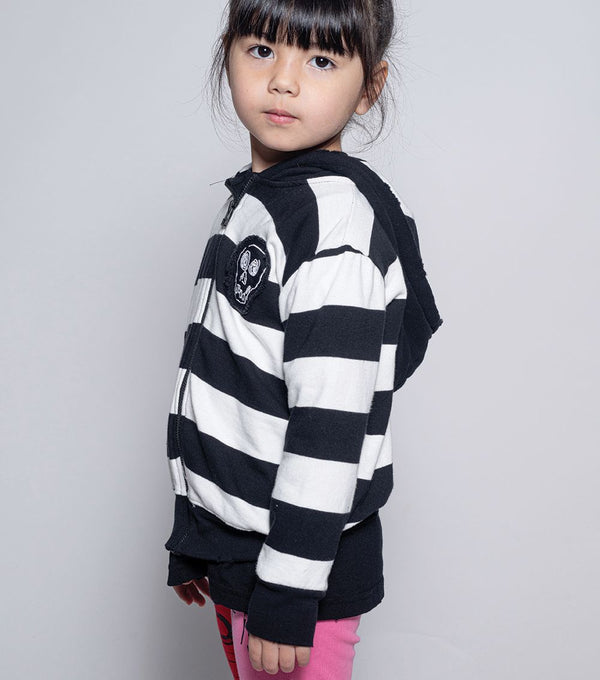 Nununu Striped Zip Hoodie