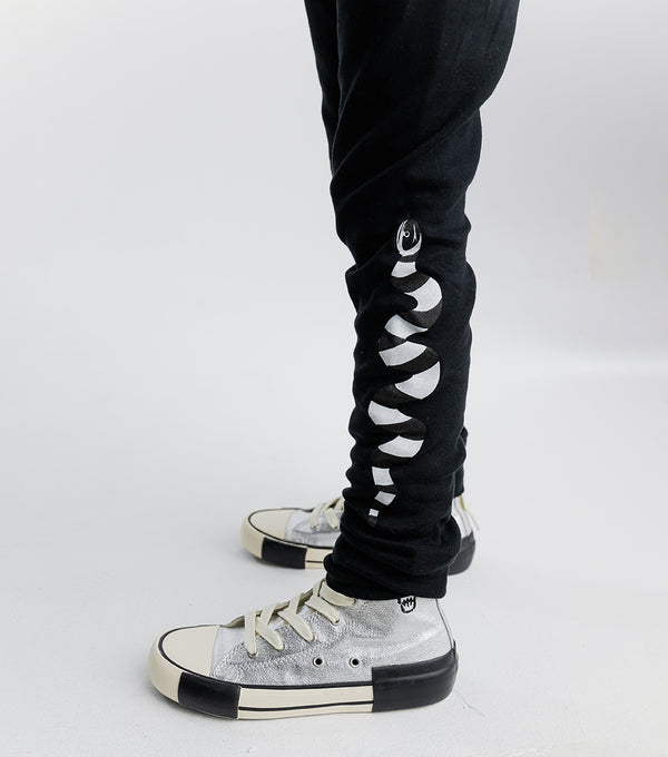 Nununu Stripey Snake Leggings Black