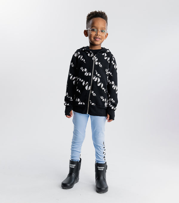 Nununu Stripey Snake Leggings Foggy Blue