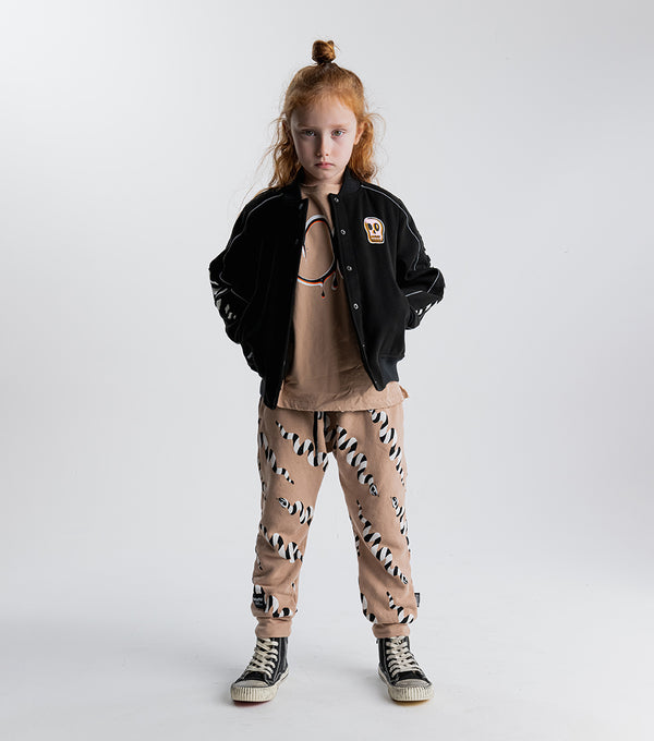 Nununu Stripey Snakes Baggy Pants Coffee