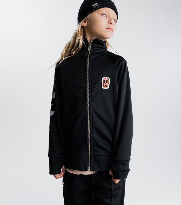 Nununu Stripey Snakes Sporty Jacket Black