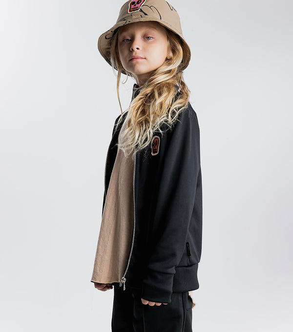 Nununu Stripey Snakes Sporty Jacket Black