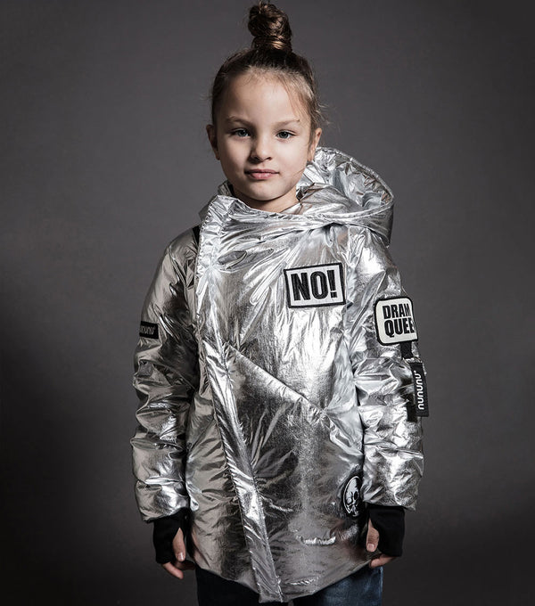 Nununu Super Patch Down Jacket Silver