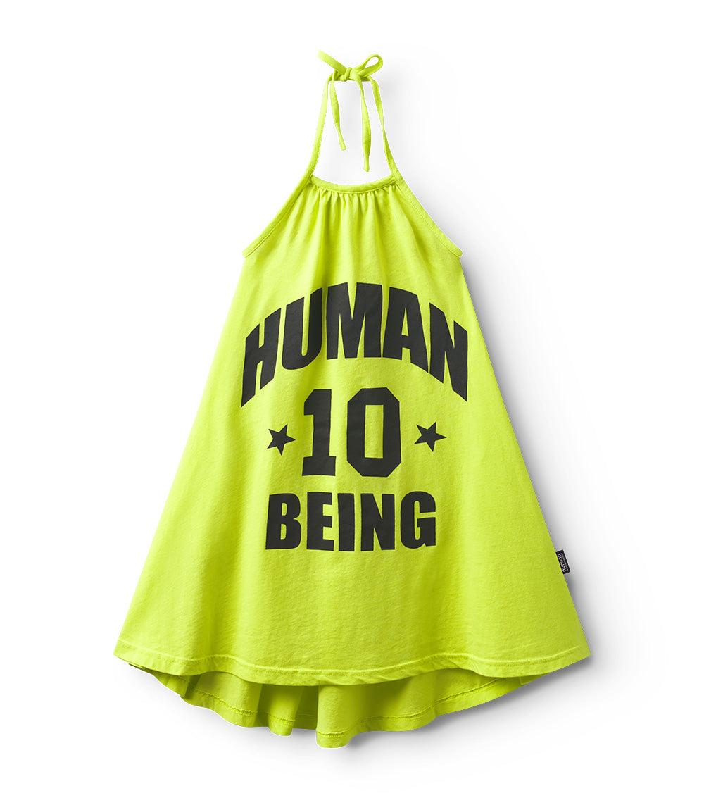 nununu team nununu collar dress hot lime