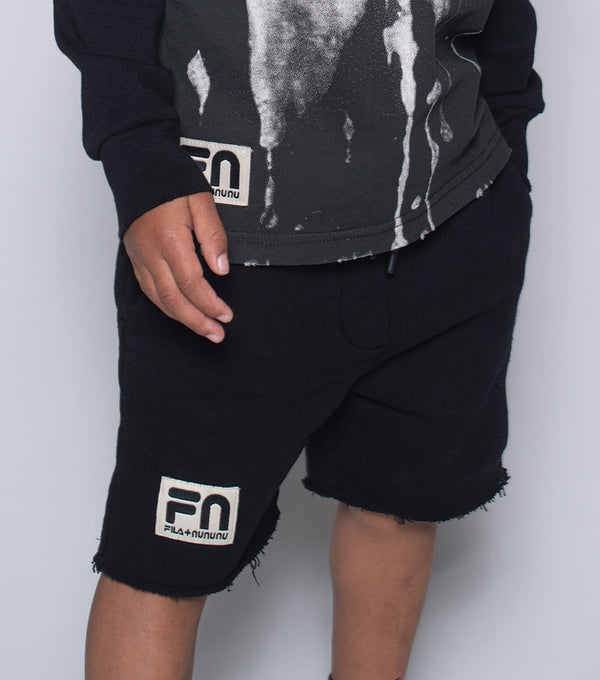 Nununu Tennis Ball Patch Sweatshorts Black
