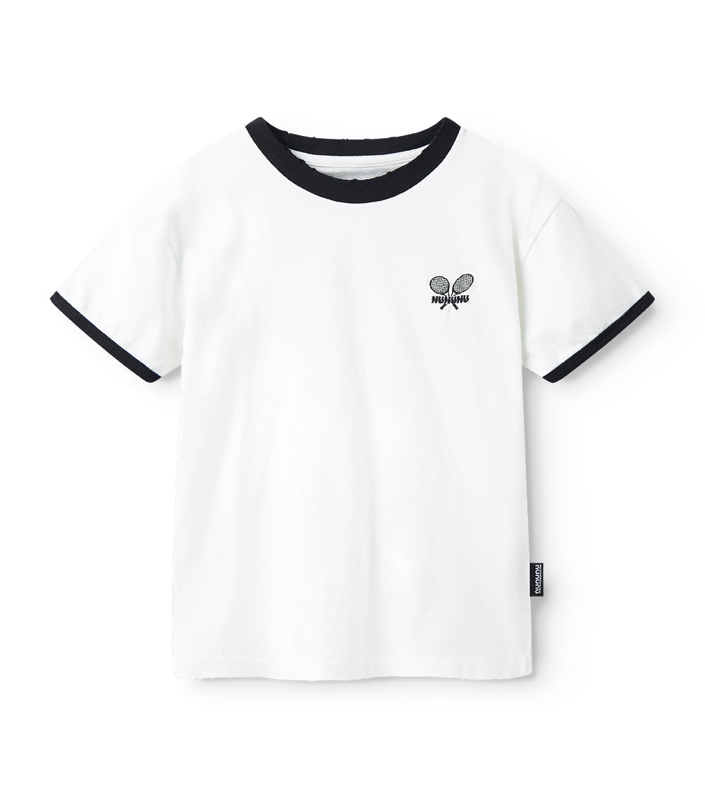 nununu tennis t-shirt white