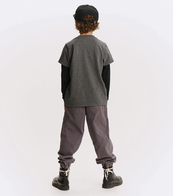 Nununu Tiger Strike Shirt Dark Heather Grey