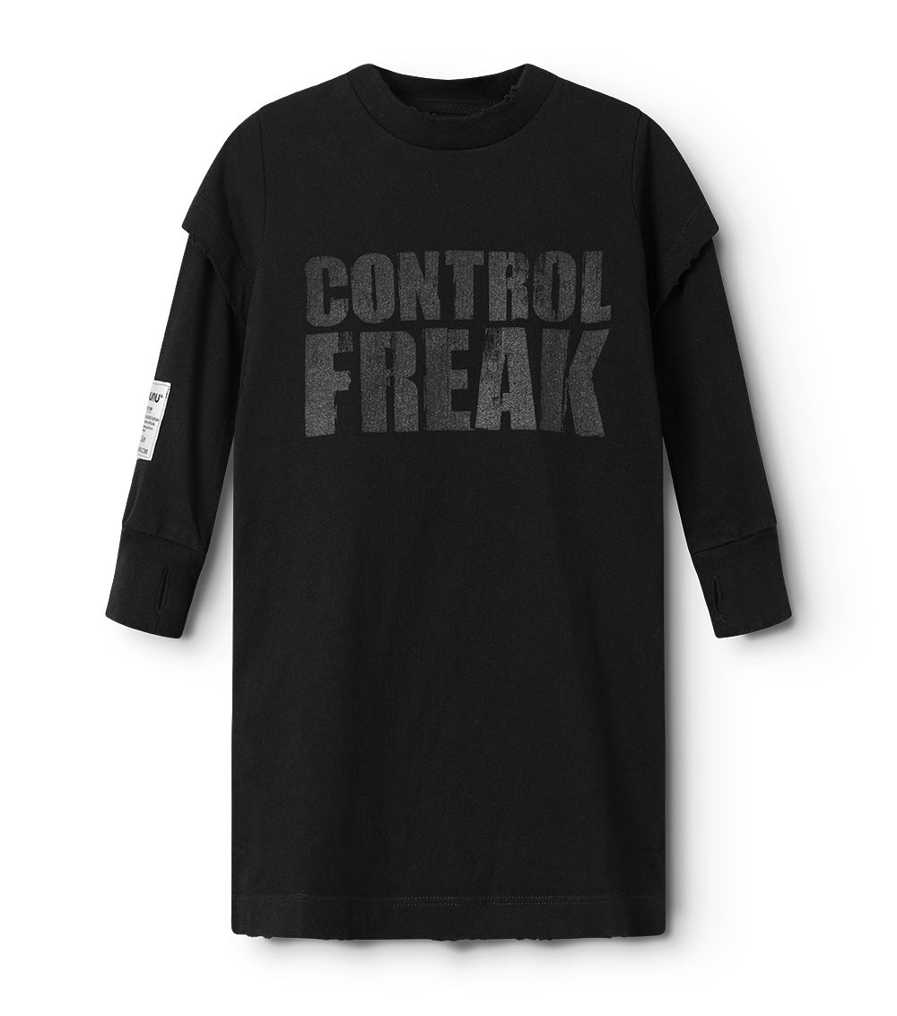 nununu towfer control freak a dress black