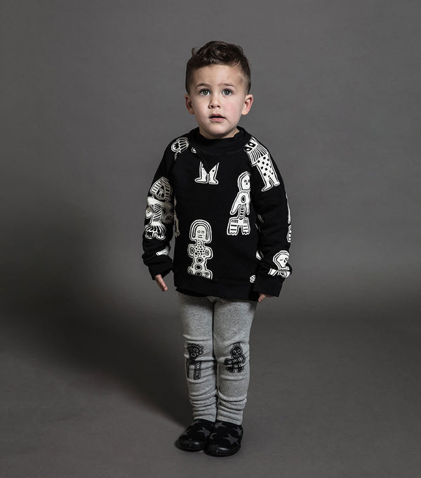 Nununu Tribal Dancers Leggings Heather Grey