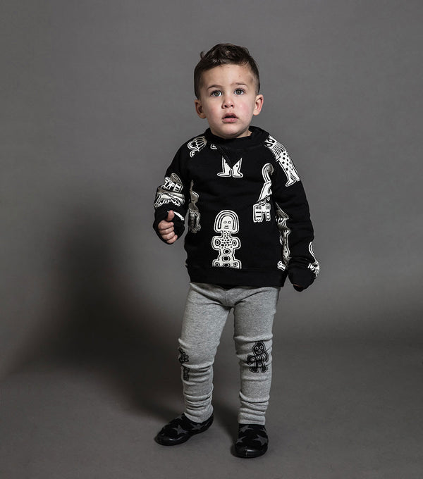 Nununu Tribal Dancers Leggings Heather Grey