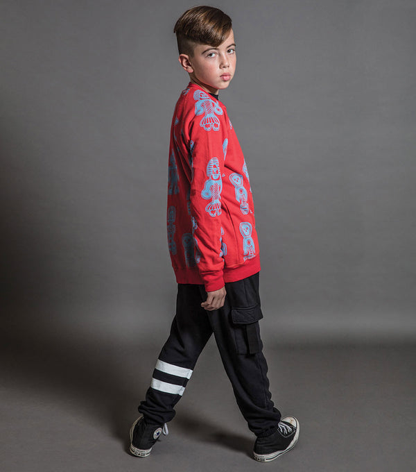 Nununu Tribal Dancers Sweatshirt Red