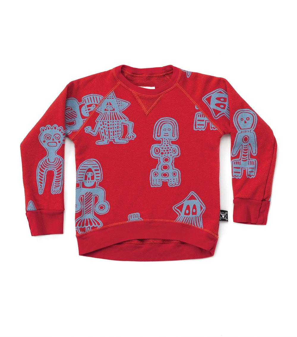 nununu tribal dancers sweatshirt red