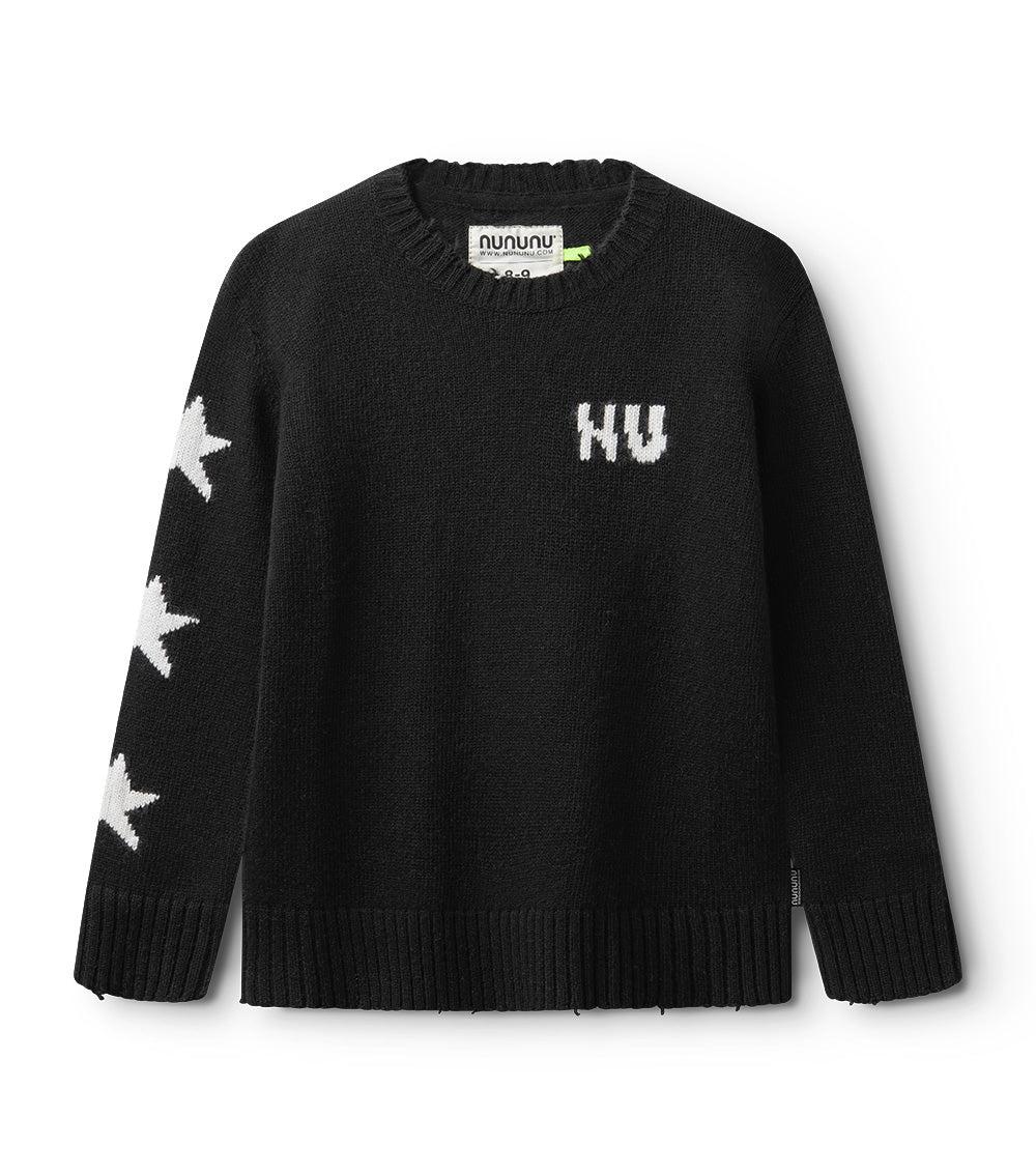 nununu trio star knit black