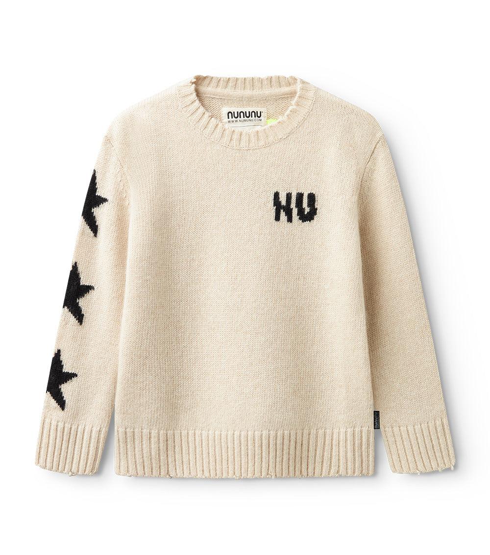 nununu trio star knit natural
