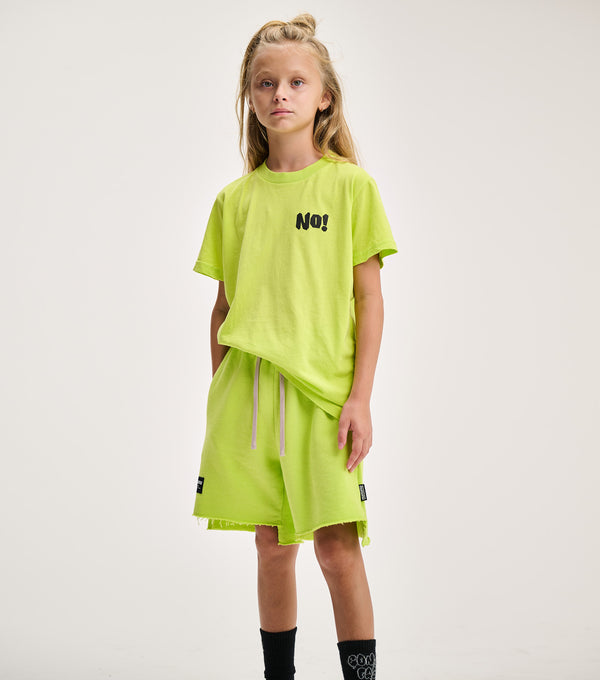 Nununu Unbalanced Shorts Hot Lime