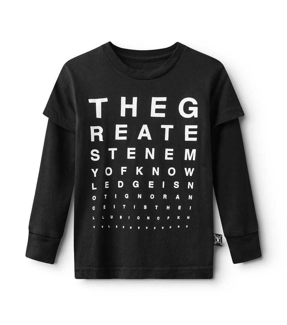 nununu vision test shirt black