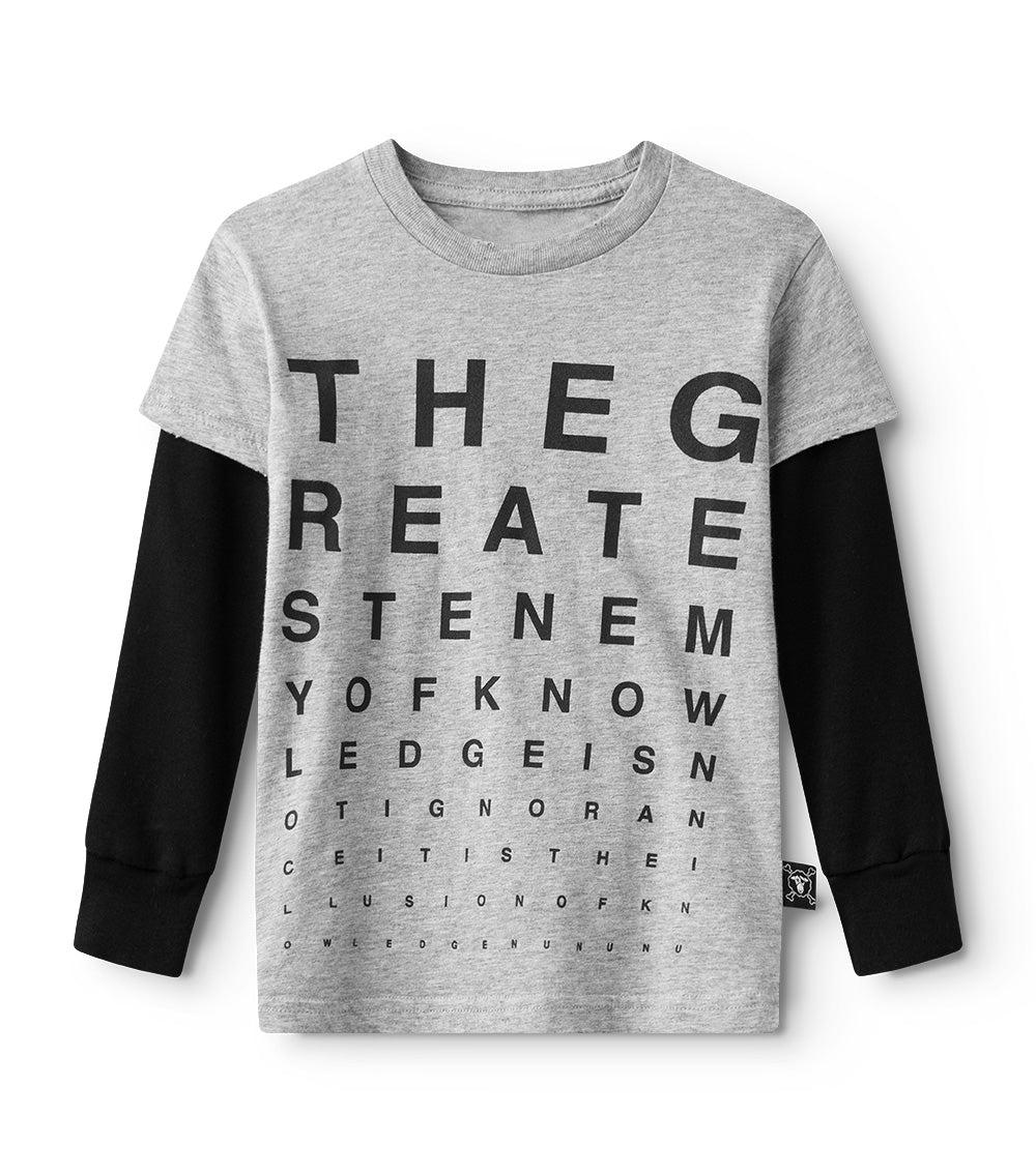 nununu vision test shirt heather grey