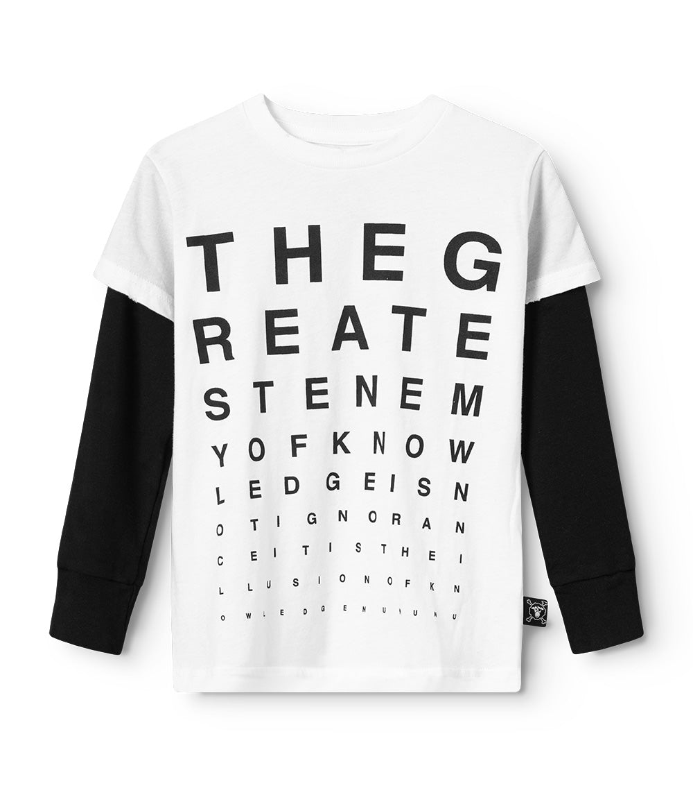 nununu vision test shirt white