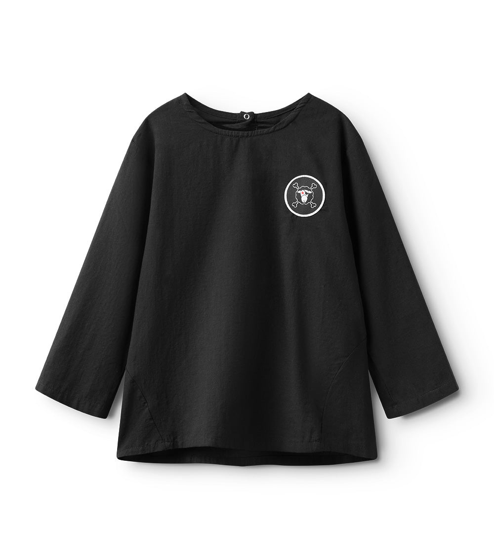 nununu voile beach shirt black