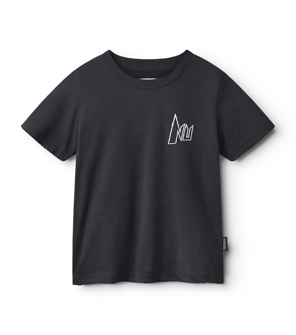 nununu washed nu t-shirt black