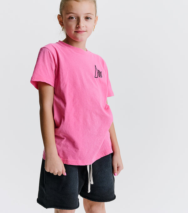 Nununu Washed Nu T-shirt Hot Pink