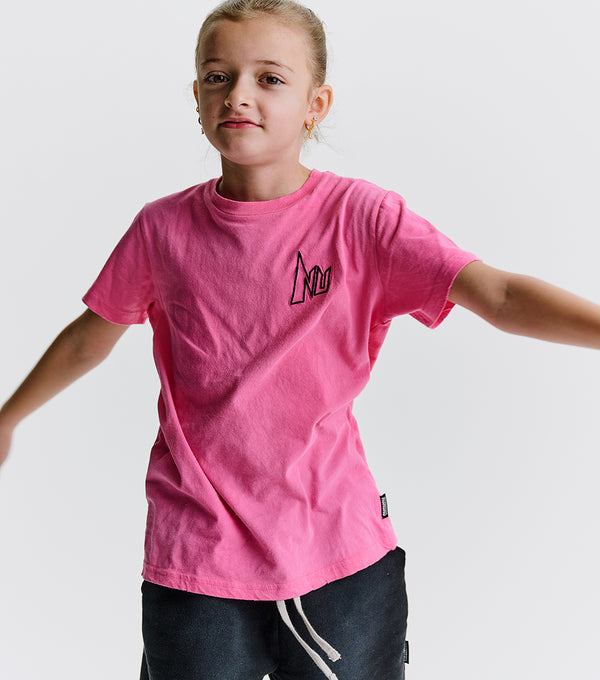 Nununu Washed Nu T-shirt Hot Pink