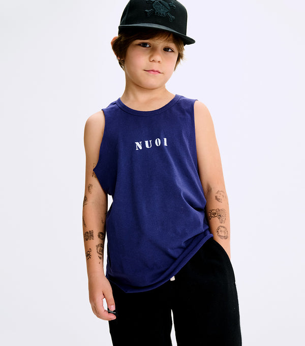 Nununu Washed Nu Tank Top Indigo