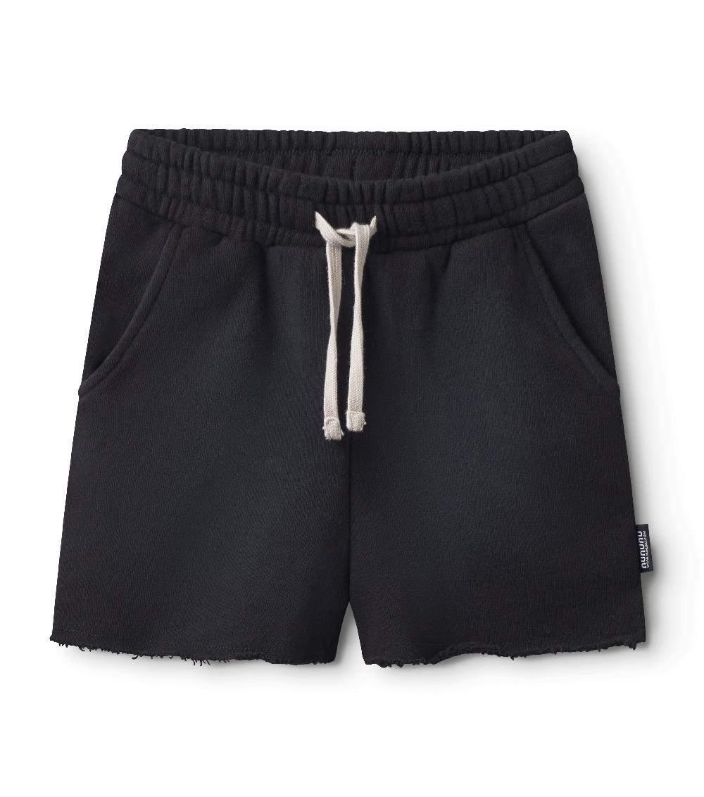 nununu washed sweatshorts black