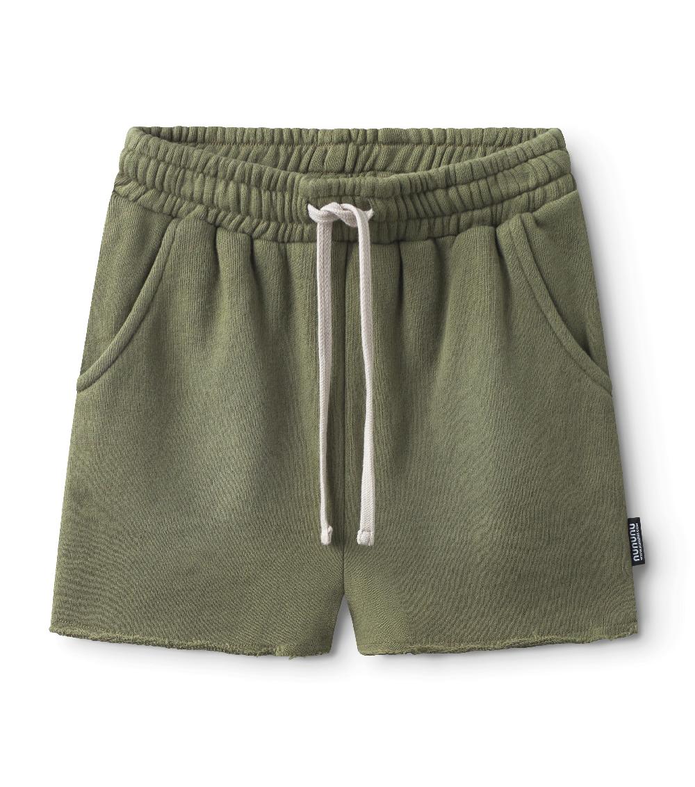 nununu washed sweatshorts olive