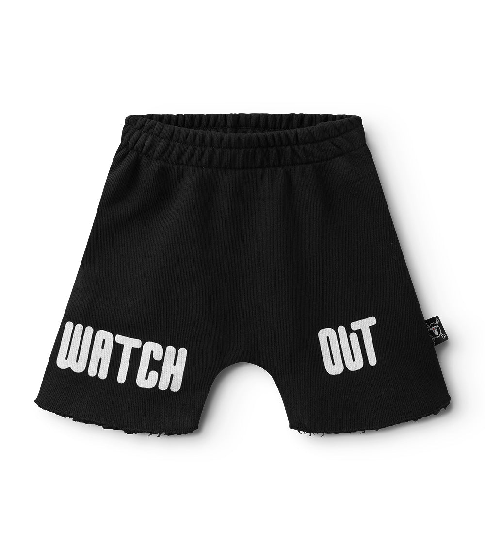 nununu watch out shorts black