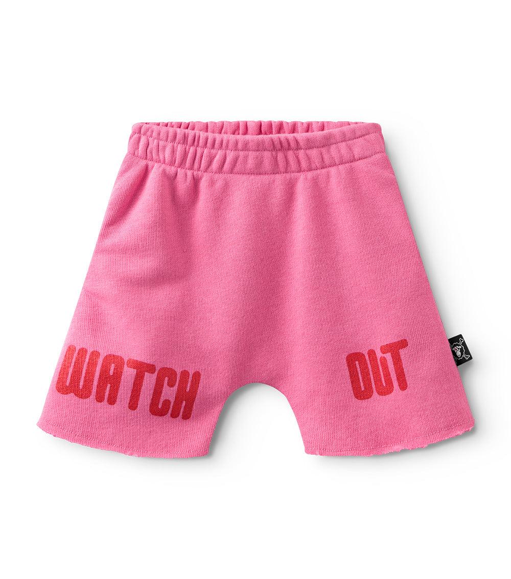 nununu watch out shorts hot pink