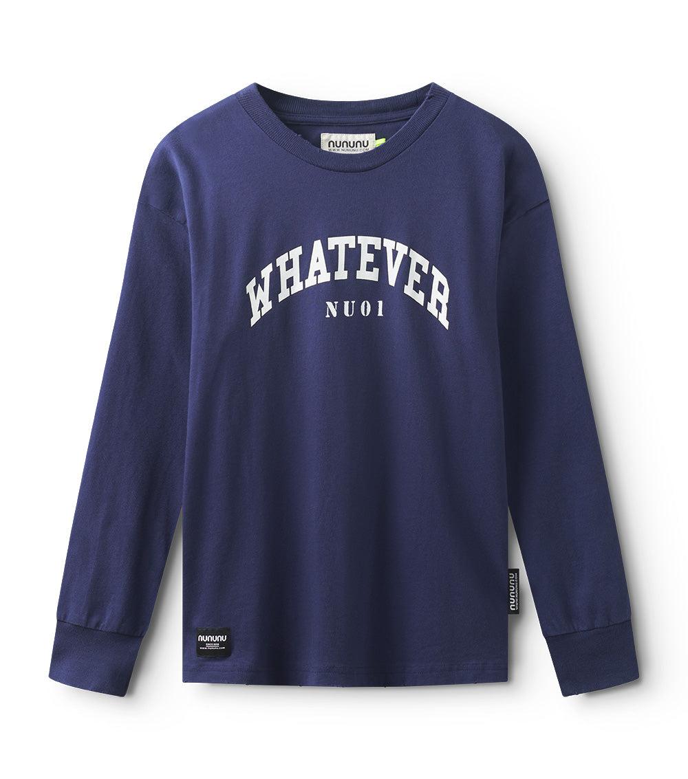 nununu whatever shirt indigo