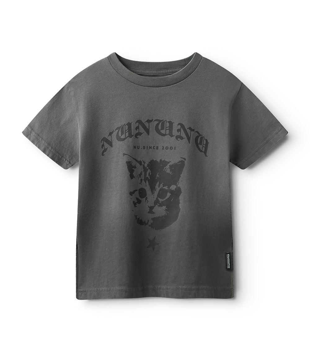 nununu wild cat t-shirt graphite