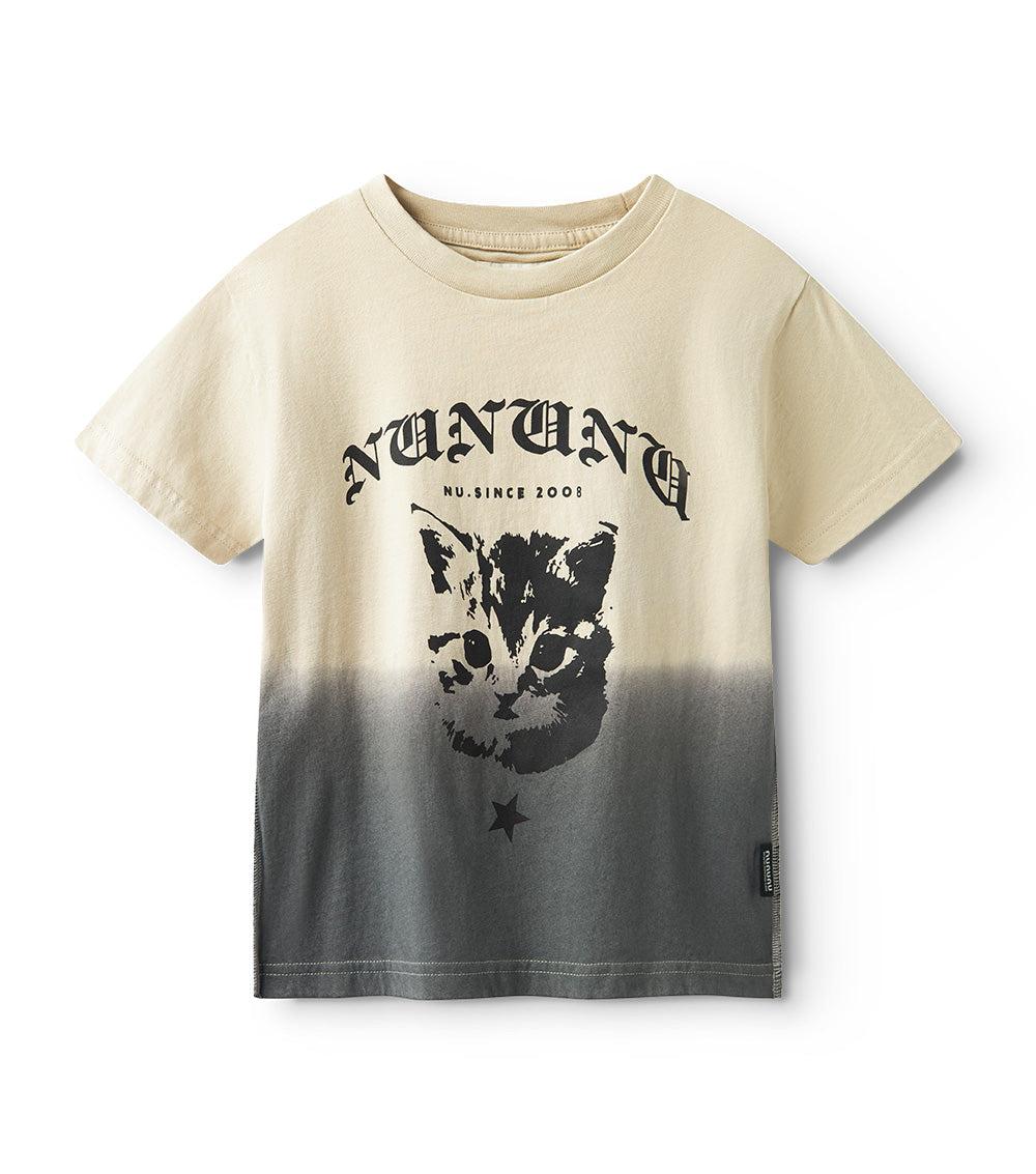 nununu wild cat t-shirt smokey natural