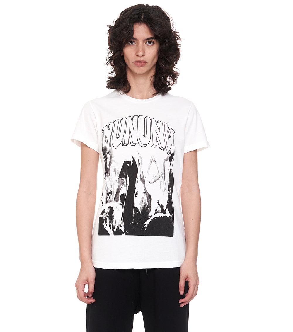 nununu women's cheer up t-shirt white