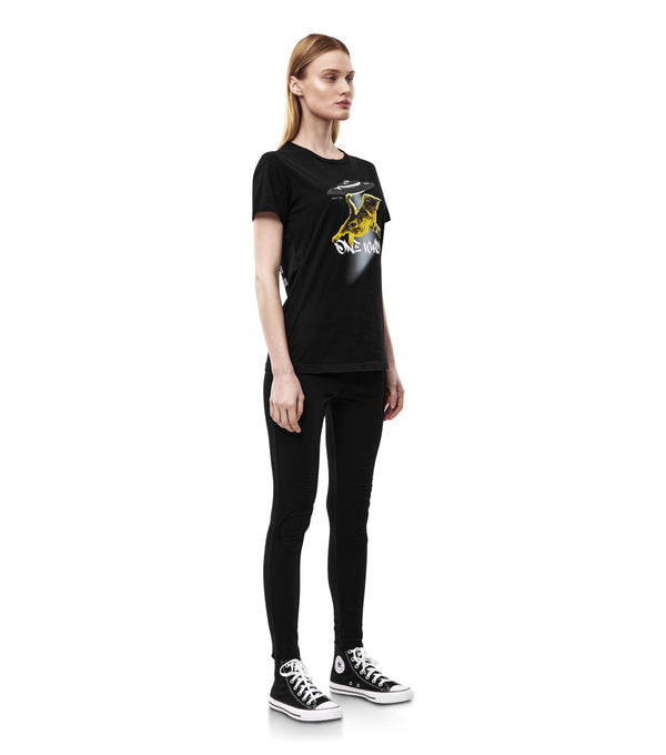 Nununu Women's Kitty Tour T-shirt Black