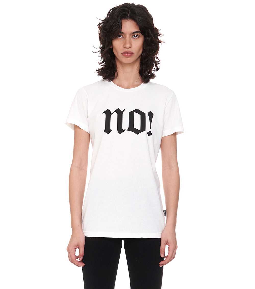 nununu women's no t-shirt white