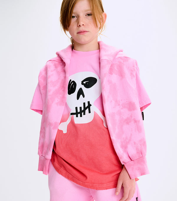 Nununu Woozy Skull T-shirt Super Pink