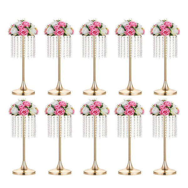 nuptio 10Pcs Elegant Centerpieces For Weddings | Flower Stand | Nuptio