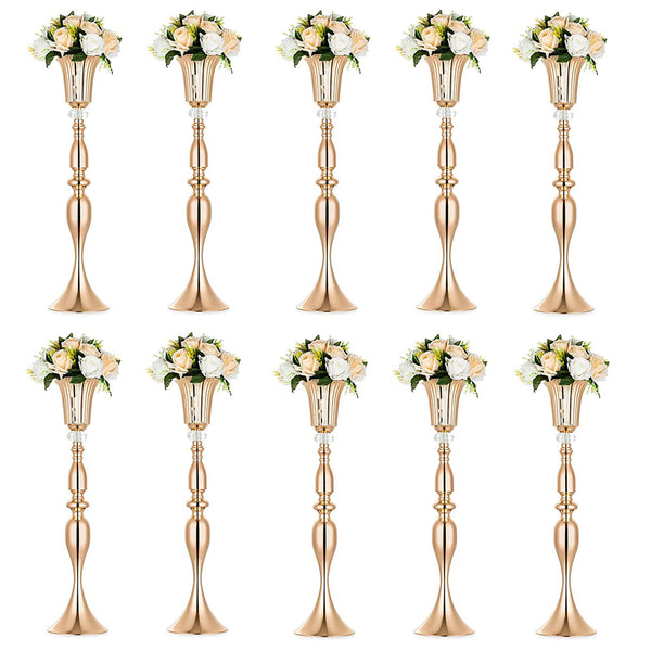 nuptio 10Pcs Flower Stand For Wedding | Vases For Centerpieces | Nuptio