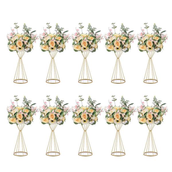 nuptio 10Pcs Geometric Flower Column Stand | Flower Stand For Wedding Party