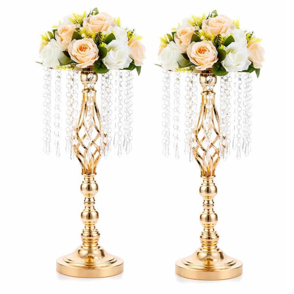 Nuptio 10Pcs Gold Vases For Centerpieces | Bautizo Centros De Mesa | Nuptio